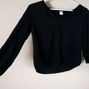 Old Navy simple black blouse